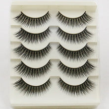 Carica l&#39;immagine nel visualizzatore di Gallery, PIXNOR Ciglia Finte 3D False Lungo in Fibra Naturale - 5 paia