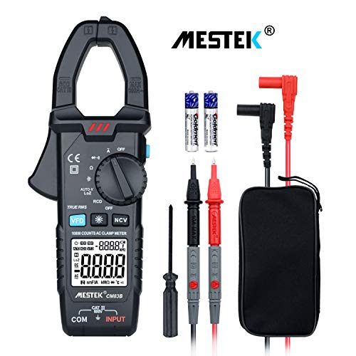 Pinza Amperometrica MESTEK CM83B True RMS & 6000 Conteggio Senza Contatto di...