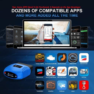 AUTOPHIX Nexlink OBD2 Bluetooth 5.0 per Auto e Moto, Dispositivo Diagnostico, Adattatore per iOS e Android
