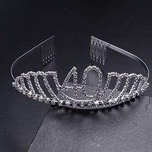 Carica l'immagine nel visualizzatore di Gallery, Frcolor Corona per Compleanno 40 Anni Cerchietto Diadema Principessa Donna... - Ilgrandebazar