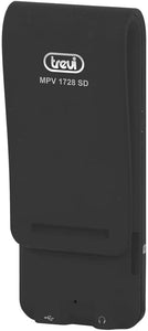 Trevi MPV 1728 SD Lettore Mp3 con Micro SD Card Inclusa, Movie Player, Batteria Ricaricabile, Clip per Uso Sportivo, Nero