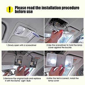 Audew 6 x 36mm C5W LED Lampadine Auto 10 4014SMD DC 12V - Per