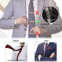 Carica l&#39;immagine nel visualizzatore di Gallery, MengH-SHOP Fermacravatta Set 4 Pezzi di Fermacravatte da Uomo Metallo di... - Ilgrandebazar