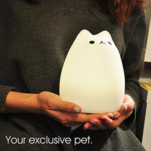Carica l&#39;immagine nel visualizzatore di Gallery, Luce Notturna LED, ikalula molle variopinta del silicone gatto di notte... - Ilgrandebazar