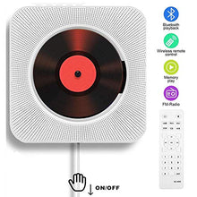 Carica l&#39;immagine nel visualizzatore di Gallery, Lettore CD portatile con altoparlanti HiFi integrati da parete CD-White