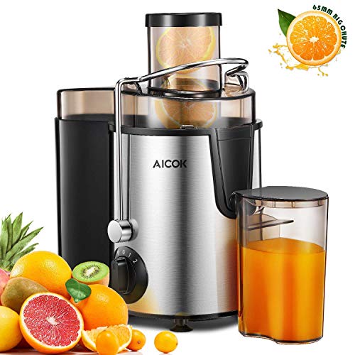 Centrifuga Frutta e Verdura Aicok Estrattore di Succo a Freddo con 65MM... - Ilgrandebazar