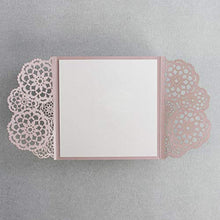 Carica l&#39;immagine nel visualizzatore di Gallery, 50 CARTE CONFEZIONE Partecipazioni matrimonio taglio laser fai da te inviti... - Ilgrandebazar
