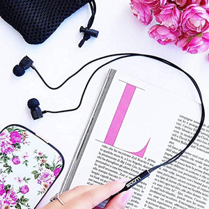 LUDOS ULTRA Auricolari In-Ear Cuffie, Cuffiette con Microfono, Massimo Nero