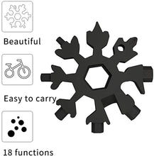 Carica l'immagine nel visualizzatore di Gallery, 18 in-1 Multi-Tool Snowflake, ZoneYan Multi-Tool in Acciaio Inox Portatile,Cacciavite Apri bottiglia Campeggio di Viaggio, All'aperto Strumento Avventura (3)