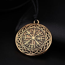 Carica l'immagine nel visualizzatore di Gallery, My Shape da Uomo Islandese Viking Rune per Fortuna e Benedizioni Antique Gold - Ilgrandebazar