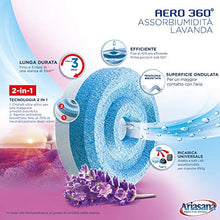 Carica l'immagine nel visualizzatore di Gallery, Ariasana Aero 360° Ricarica TAB Lavanda per Dispositivo Aero 360° kit, Assorbi Umidità in Tab Profumata Rilassante, Elimina i Cattivi Odori, Aromaterapia, 1 TAB da 450g