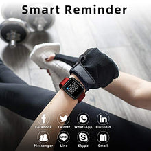 Carica l&#39;immagine nel visualizzatore di Gallery, Smartwatch, YONMIG Orologio Sportivo Fitness Tracker Donna Uomo, Rosso