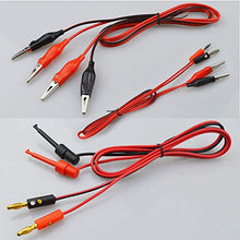 Carica l&#39;immagine nel visualizzatore di Gallery, Senven 3 set di cavi prova multimetro da 100 cm, pinza a coccodrillo a... - Ilgrandebazar