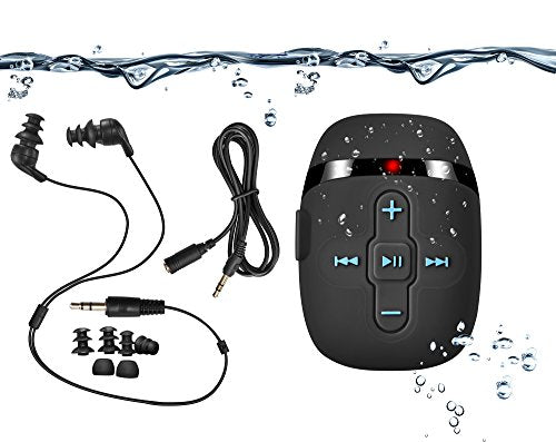 【2020 NUOVA VERSIONE】 HIFI MP3 Subacqueo Nuoto per e Corsa, Cuffie Nero