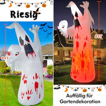 Carica l&#39;immagine nel visualizzatore di Gallery, Danxilu Fantasma Gonfiabile di Halloween da 8 Piedi con Lampada a Fiamma Decorazioni Spettrali all&#39;aperto di Halloween, Fantasma Inquietante Esploso Illuminato per Portico del Prato del Giardino