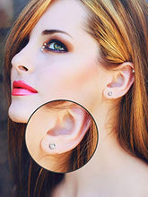 Carica l&#39;immagine nel visualizzatore di Gallery, 12 Paia Orecchino a Bottone in Acciaio Inossidabile Zirconia Piercing ad... - Ilgrandebazar