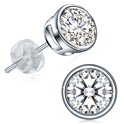 J.Rosée Orecchini Donna Argento 925, con 5A Zirconi, Elegante Portagioie,... - Ilgrandebazar