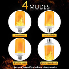 Carica l&#39;immagine nel visualizzatore di Gallery, Lampadine a Fiamma, Funxim 2PCS Aggiornato E27 4W 4 Modalità Fuoco 2pcs