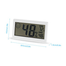 Carica l&#39;immagine nel visualizzatore di Gallery, KKmoon 3.3&quot; Mini LCD digitale Termometro Igrometro misuratore DC206?, Bianco - Ilgrandebazar