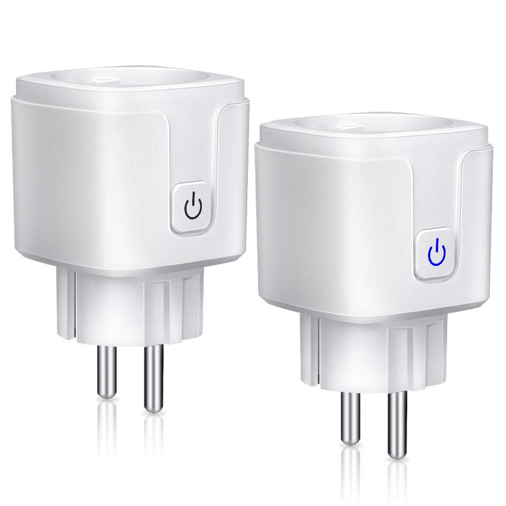 Presa Intelligente, Carico Massimo 16A 3680W ANOOPSYCHE WiFi, 2 Packs