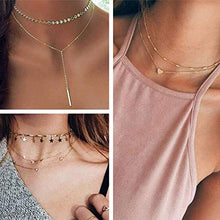Carica l&#39;immagine nel visualizzatore di Gallery, Finrezio Collana Per Le Donne Ragazze Girocollo Set Di Collane... - Ilgrandebazar