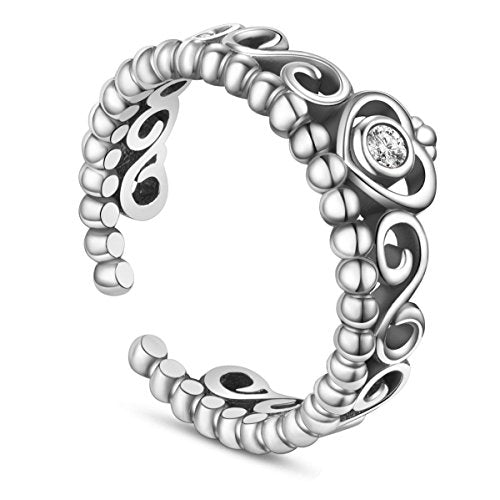 Sweetiee Vintage Anello da Donna in Argento 925, con Zirconia AAA a Forma di... - Ilgrandebazar