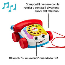 Carica l&#39;immagine nel visualizzatore di Gallery, Fisher Price- Telefono Parlante Trascinabile, Giocattolo per Multicolore
