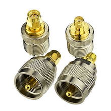 Carica l'immagine nel visualizzatore di Gallery, Eightwood Adattatore SMA UHF Kit da a adattatore 4 Tipo per SMA-UHF