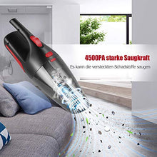 Carica l&#39;immagine nel visualizzatore di Gallery, Aspirabriciole, Aspirabriciole Senza Fili Potente 120W, 4500PA Umido e Secco...
