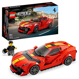 LEGO 76914 Speed Champions Ferrari 812 Competizione, Modellino di Auto Sportiva da Costruire, Set con Macchina Giocattolo da Collezione, Idea Regalo per Bambini e Bambine da 9 Anni, Serie 2023