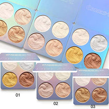 Carica l&#39;immagine nel visualizzatore di Gallery, Shimmer Highlighter Powder Palette,Tavolozza illuminante L&#39;evidenziatore A2 - Ilgrandebazar
