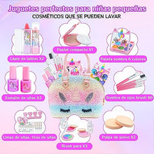 Carica l&#39;immagine nel visualizzatore di Gallery, Unicorno Trucchi Bambina Set - 22 pezzi Trousse Trucchi Bambina Anallergici,Lavabile Set Di Trucchi Per Bambini,Valigetta Trucco Bambina,Giochi Bambina Natale Compleanno Regalo 3 4 5 6 7 8 9 10 Anni