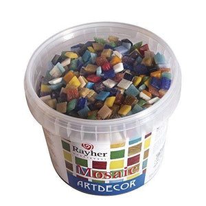 Rayher 1453049, Set tessere per mosaico, tasselli in vetro, Multicolore - Ilgrandebazar