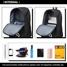 Carica l&#39;immagine nel visualizzatore di Gallery, Kono Zaino Trolley per Scuola Impermeabile Ruote Rotolamento Removibile Nero