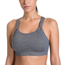Carica l'immagine nel visualizzatore di Gallery, SYROKAN Donna Reggiseno Sportivo Massimo Supporto per Sport a 4B, Grigio