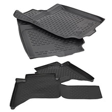 Carica l'immagine nel visualizzatore di Gallery, Novline MAT500 Set di tappetini in Gomma su Misura, Colore: Nero
