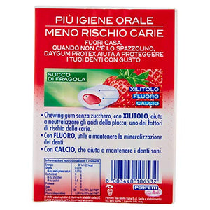Daygum Protex Fragola Gomme da Masticare Senza Zucchero, Chewing Gum Gusto...