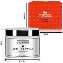 Carica l'immagine nel visualizzatore di Gallery, lofuanna Polvere Acrilica per Unghie 120g, Unghie in Polvere Acrilica Smalto per Unghie Collezione Polvere Acrilica per Unghie di，Polvere Builder Acrilico Professionale per Unghie (Trasparente)