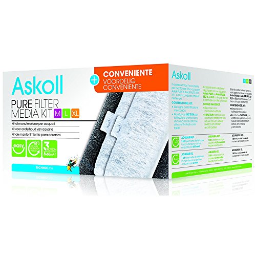 Askoll Pure Filter Media Kit M L XL + Conveniente con cartucce 3Action - Ilgrandebazar