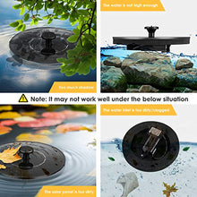 Carica l&#39;immagine nel visualizzatore di Gallery, Dustgo Fontana da giardino esterno, Pompa per fontana solare con pannello...