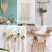 Carica l'immagine nel visualizzatore di Gallery, YIKEF Cotone di Macrame Filato,Fatta a Mano Corda Macramé in 200M-3mm