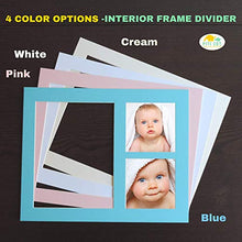 Carica l&#39;immagine nel visualizzatore di Gallery, PITI COT Cornice Impronte Neonato - Kit Lettere Numeri e 4 Cornici Colorate...