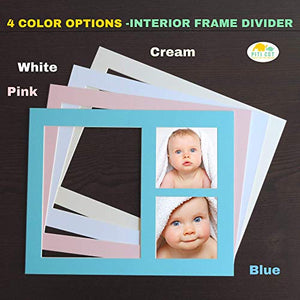 PITI COT Cornice Impronte Neonato - Kit Lettere Numeri e 4 Cornici Colorate...