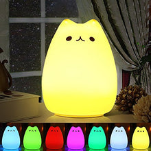 Carica l'immagine nel visualizzatore di Gallery, Luce Notturna LED , Omitium lampada per i bambini gatto di ricarica...