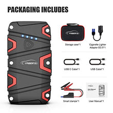 Carica l'immagine nel visualizzatore di Gallery, YABER Avviatore Emergenza per Auto, 1200A 15000mAh Batteria Auto...