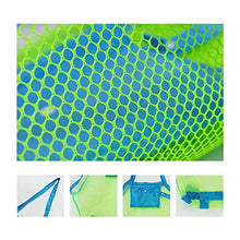 Carica l&#39;immagine nel visualizzatore di Gallery, BornFeel grande borsa da spiaggia in rete per giocattoli sabbia via borsa...