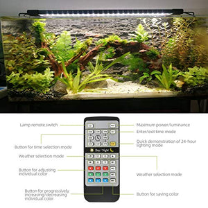 Powcan, lampada per acquario, 72 LED, con controller a infrarossi, con...
