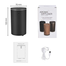 Carica l'immagine nel visualizzatore di Gallery, Diffusore di aromi agli oli essenziali Umidificatore a nebbia fredda per auto ufficio viaggio con luci colorate (alimentato tramite USB 60 ml)