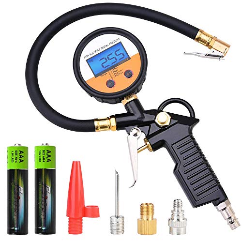 GOLDGE Manometro Digitale 255 PSI, Alta Precisione Pressione Gomme... - Ilgrandebazar