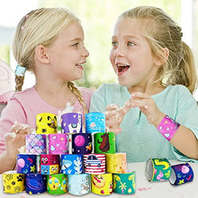 Carica l'immagine nel visualizzatore di Gallery, Acuiwer Braccialetti Slap 30 Pezzi Slap Bracelets Schiaffo Colorato Bracciali Gadget Compleanno Bambini Festa Bomboniere Regalo Ragazze Ragazzi